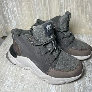 Grey Sorel Caribou Boots